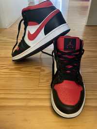 Jordan 1 black and fire red