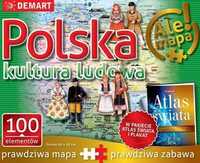 Puzzle: Polska-kultura Ludowa+atlas, Demart