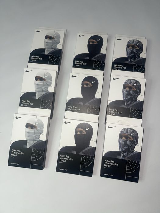 Балаклава Nike Ski Mask найк ски маск black white camo drill drip