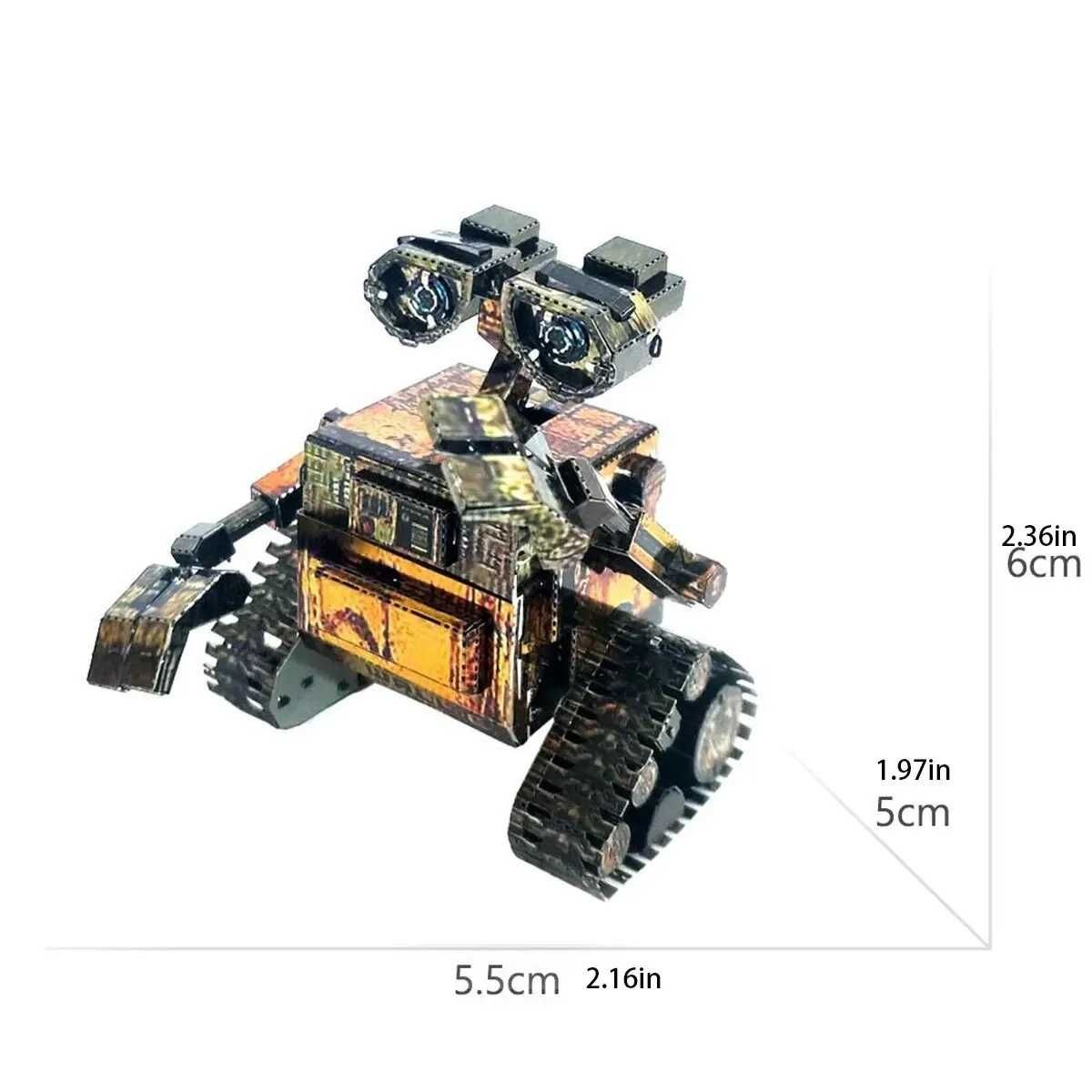 Metalowe Puzzle 3D - Model: Robot WALL-E