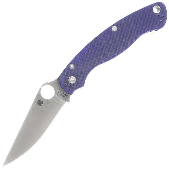 Nóż składany Spyderco Military 2 Dark Blue G10, Satin CPM S110V Plain