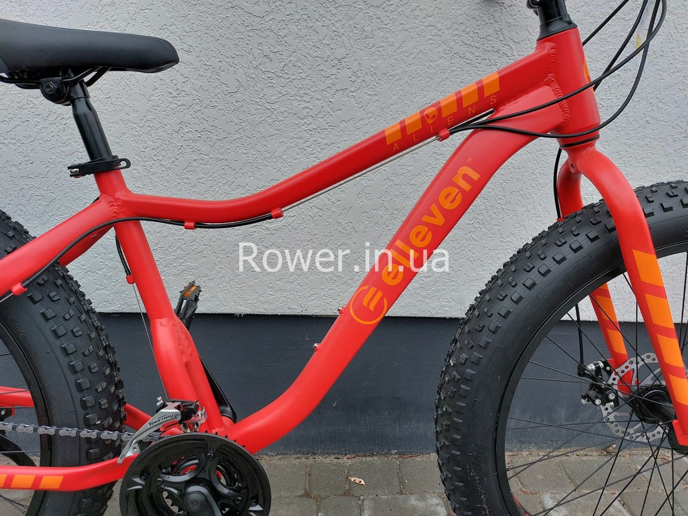 Велосипед фетбайк алюмінієвий Fatbike Elleven 26 Red рама 17"