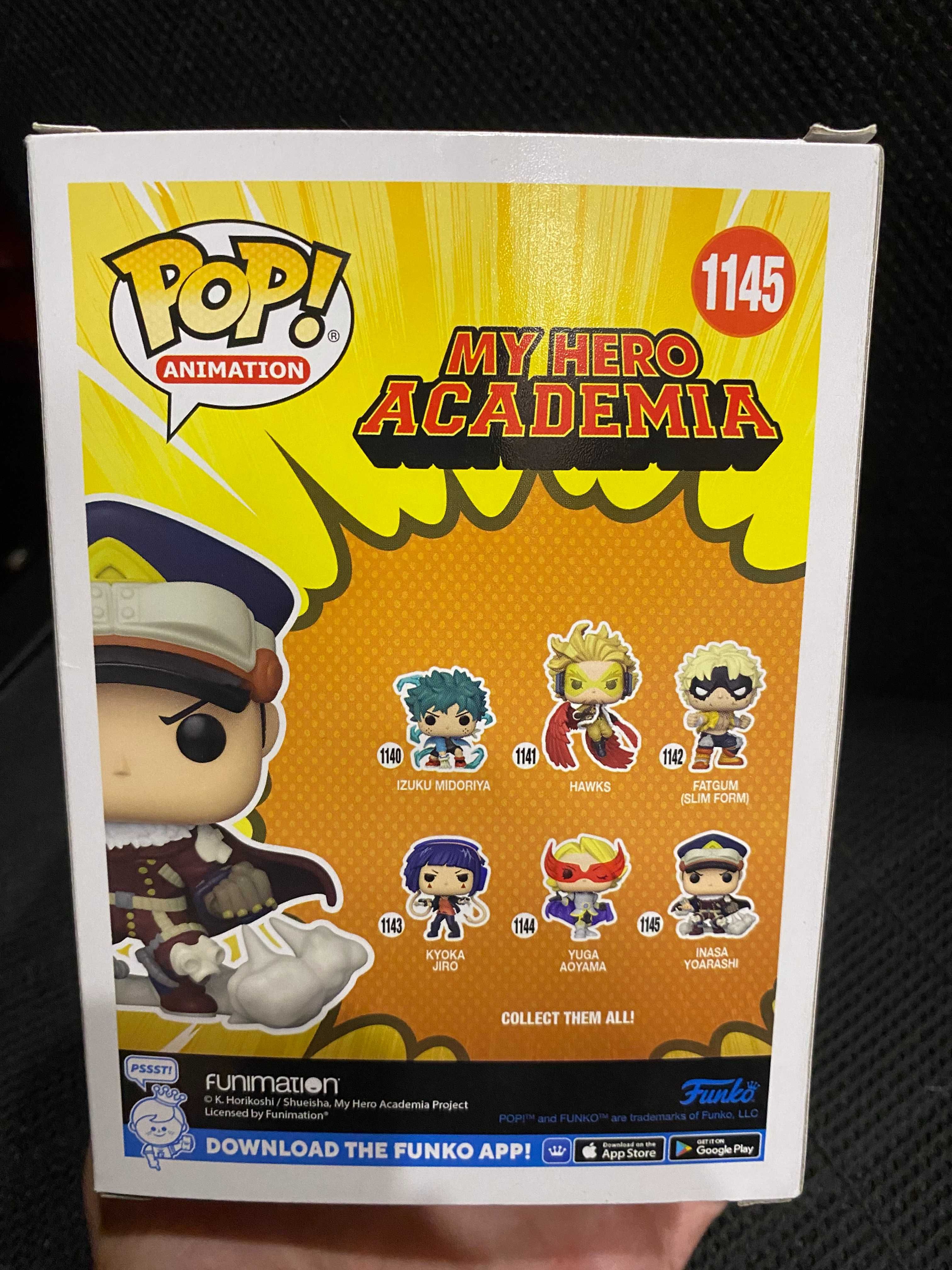 Funko Pop Animation: Inasa Yoarashi - My Hero Academia 1145 - Novo