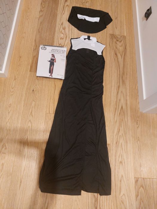 Strój zakonnicy przebranie Halloween bal karnawałowy Andrzejki