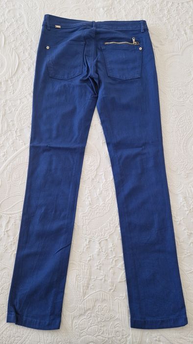 Calças azuis Zara tamanho 38 high waist