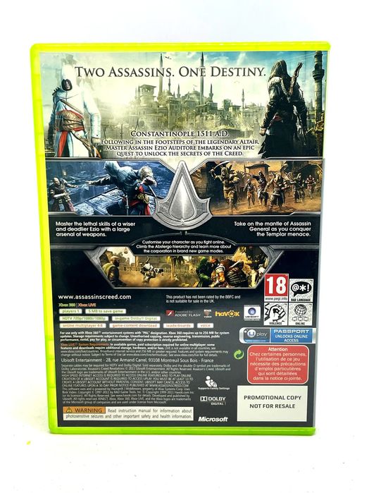 Assassin's Creed Revelations PROMO Xbox 360 Po Angielsku