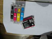 Перезаправні картриджі Epson моделі  T1283, вживаниі в хорошому стані.