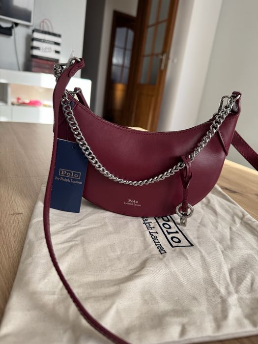 Torebka skórzana Ralph Lauren