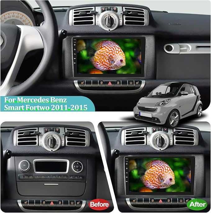 2G+32G radio samochodowe Mercedes Benz Smart Fortwo 2011/2015, 9-cal