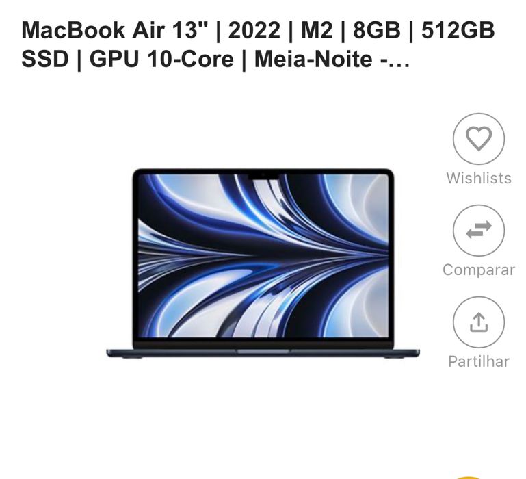 Macbook air 13 8g de ram como novo !