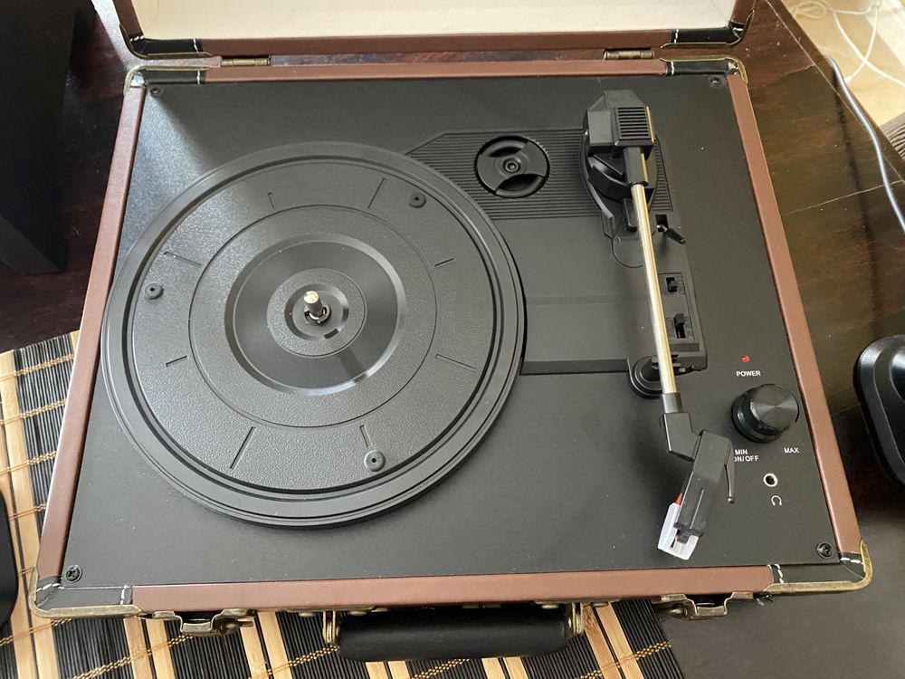 Crosley Vinyl Player + Logitech sound system