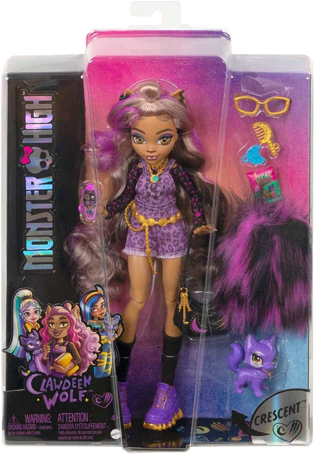 Монстер Хай Клодин Вульф с питомцем Monster High Clawdeen Wolf HHK52