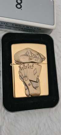 Zapalniczka Zippo Karty Brass 1998r. XIV. Nowa