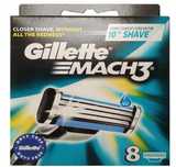 GILLETTE MACH3 wkłady ostrza wymienne 8 szt. kartonik