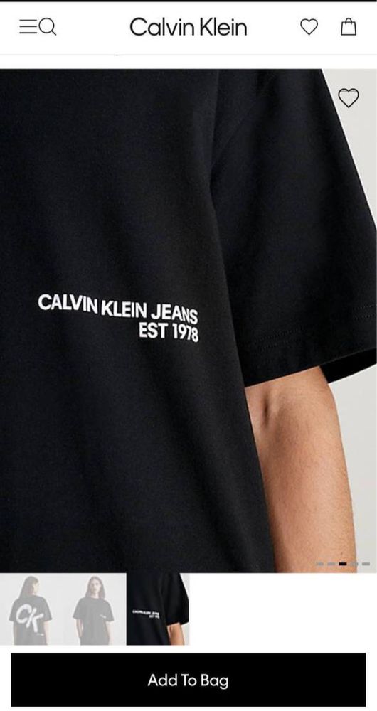 Чоловіча футболка від Calvin Klein