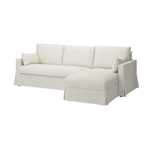 HYLTARP Pokrycie sofa 3o z szezl, prawe, Gransel naturalny 205.473.63