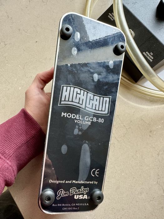 Pedal Jim Dunlop Volume High Gain modelo GCB-80