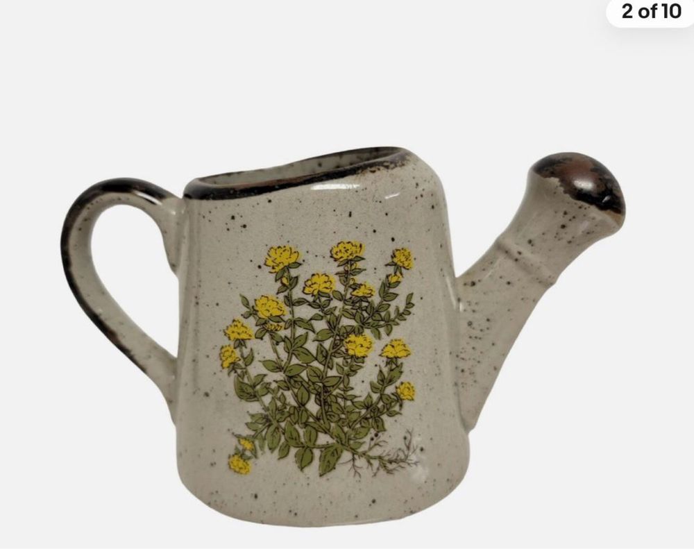 Винтажная керамическая лейка Takahashi Floral Creamer Япония.