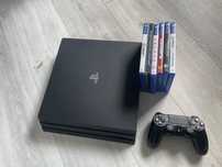 Ps4 Pro 1000GB + Pad i gry