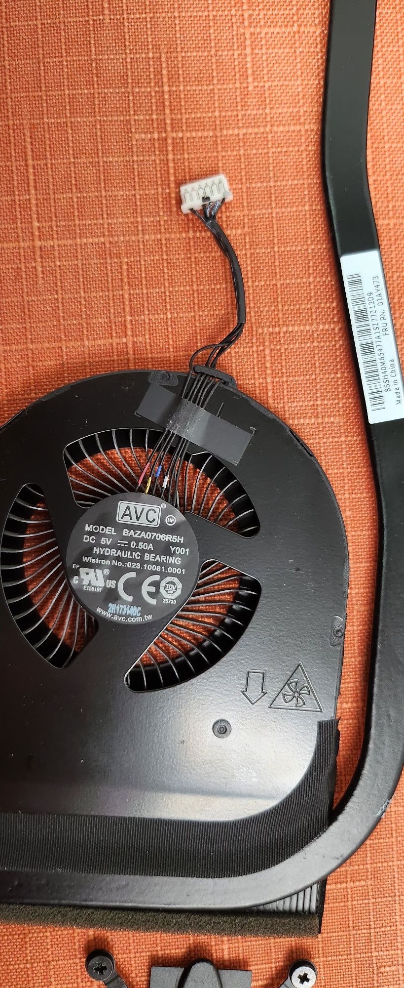 Lenovo ThinkPad L14 wentylator z radiatorem