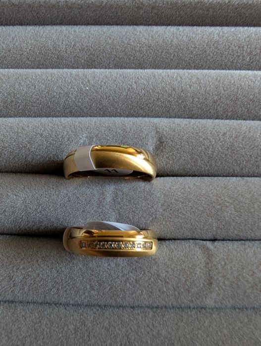 Alianças ouro lâminado 18k lindíssimas