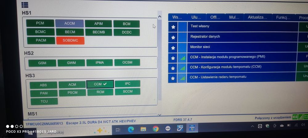 FORD  FORD HYBRID OPIS  ZDALNE kodowanie ADAPTACJE programowanie diag