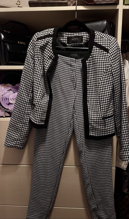 Świąteczny Damski garnitur komplet XS /S 34/36