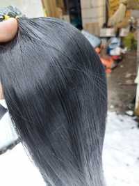 Włosy pod zgrzew ok 57cm - 100 pasm - black - numer 263