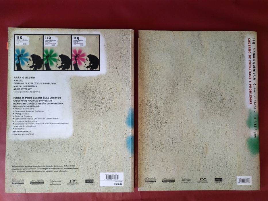 Livro Física e Química 11° e 12° ano oferta caderno