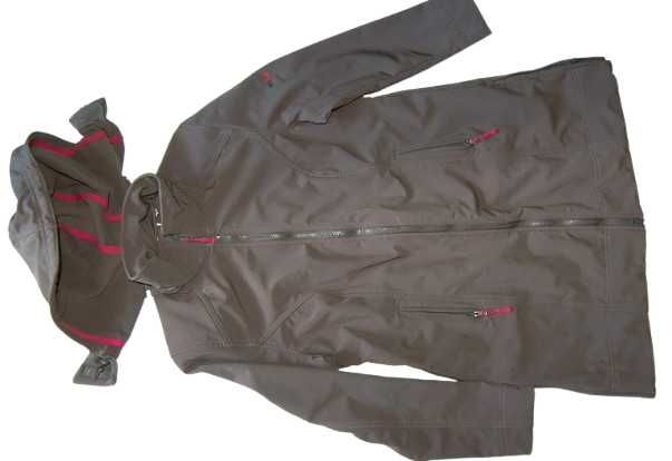 BONPRIX 44 kurtka softshell długa jak nowa ocieplana polarkiem