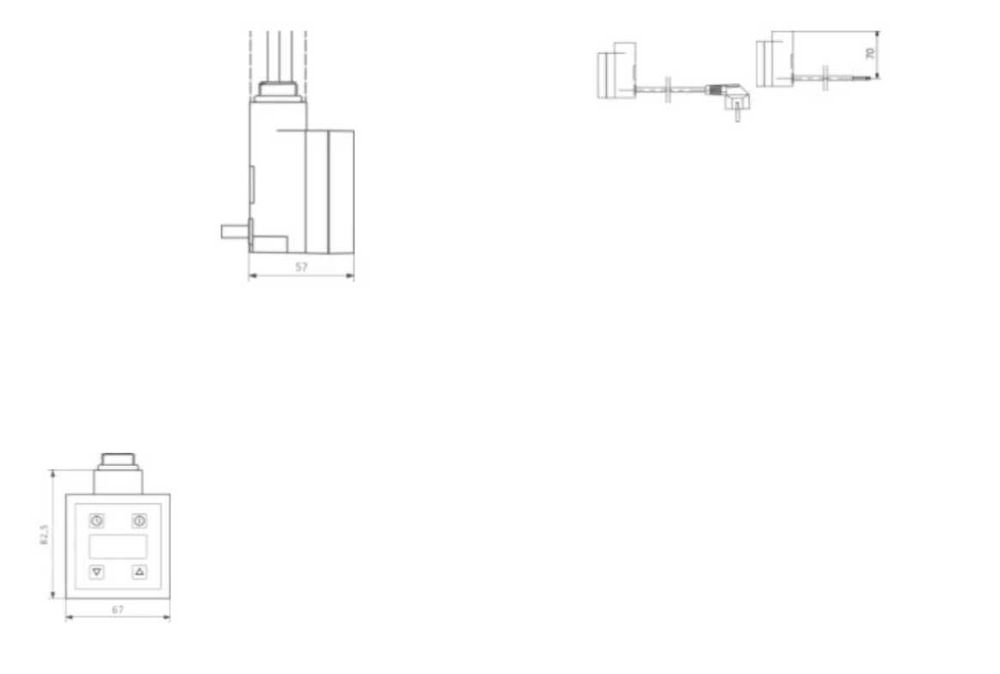 Терморегулятор з кабелем спіральним KTX3U K905U Black Terma