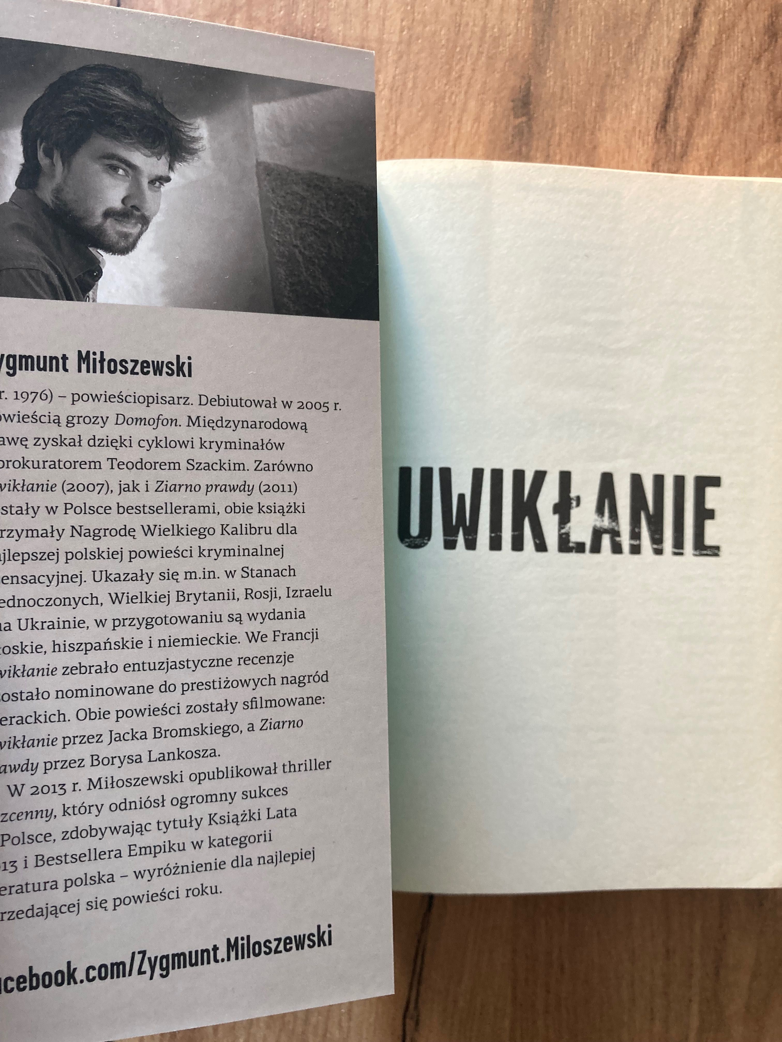 Książka kryminał - Zygmunt Miłoszewski - Uwikłanie