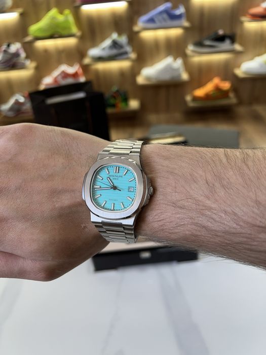 ‼️Знижка‼️ Годинник Patek Philippe Nautilus 40mm Tiffany Silver