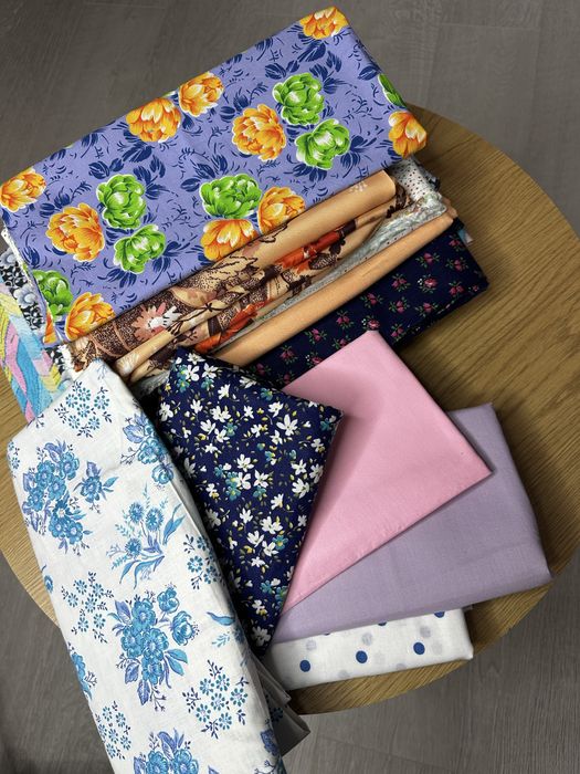 Продаю залишки тканин різних розмірів!