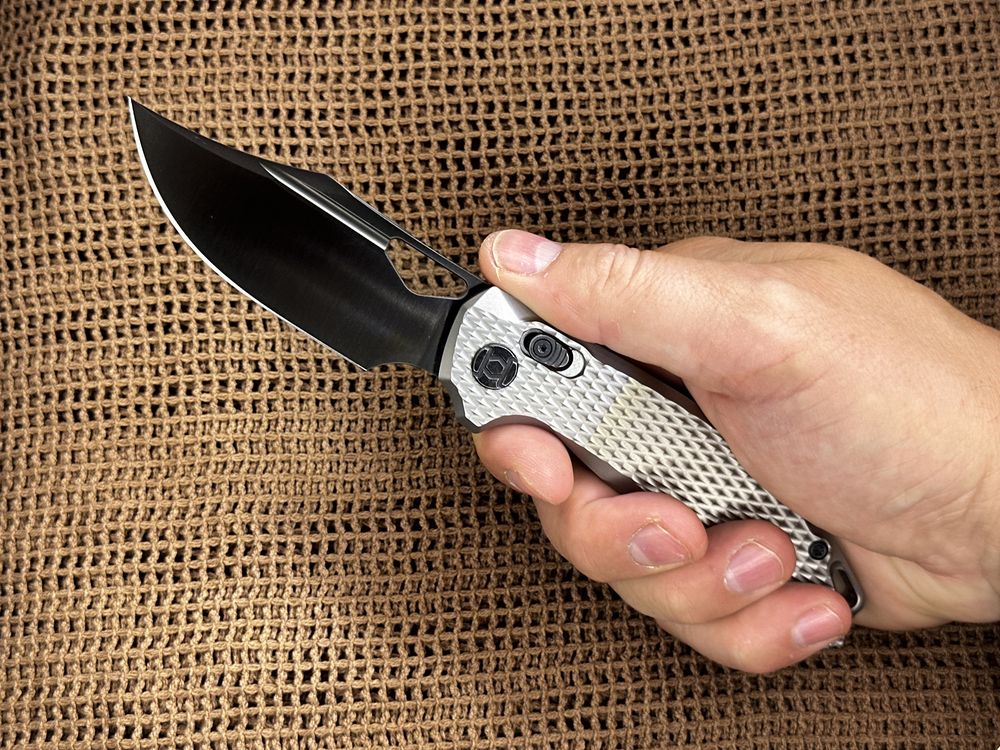 Ніж KUNWU Knives Django X707T-3  Titanium клинок Elmax з DLC
