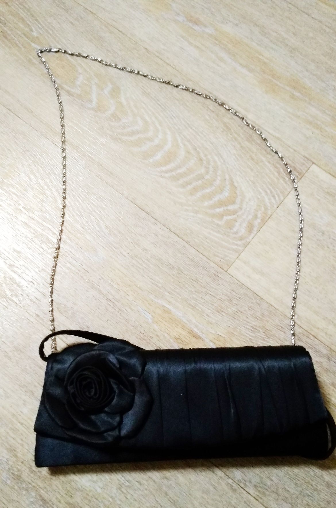 Чорна сумка + клатч в подарунок