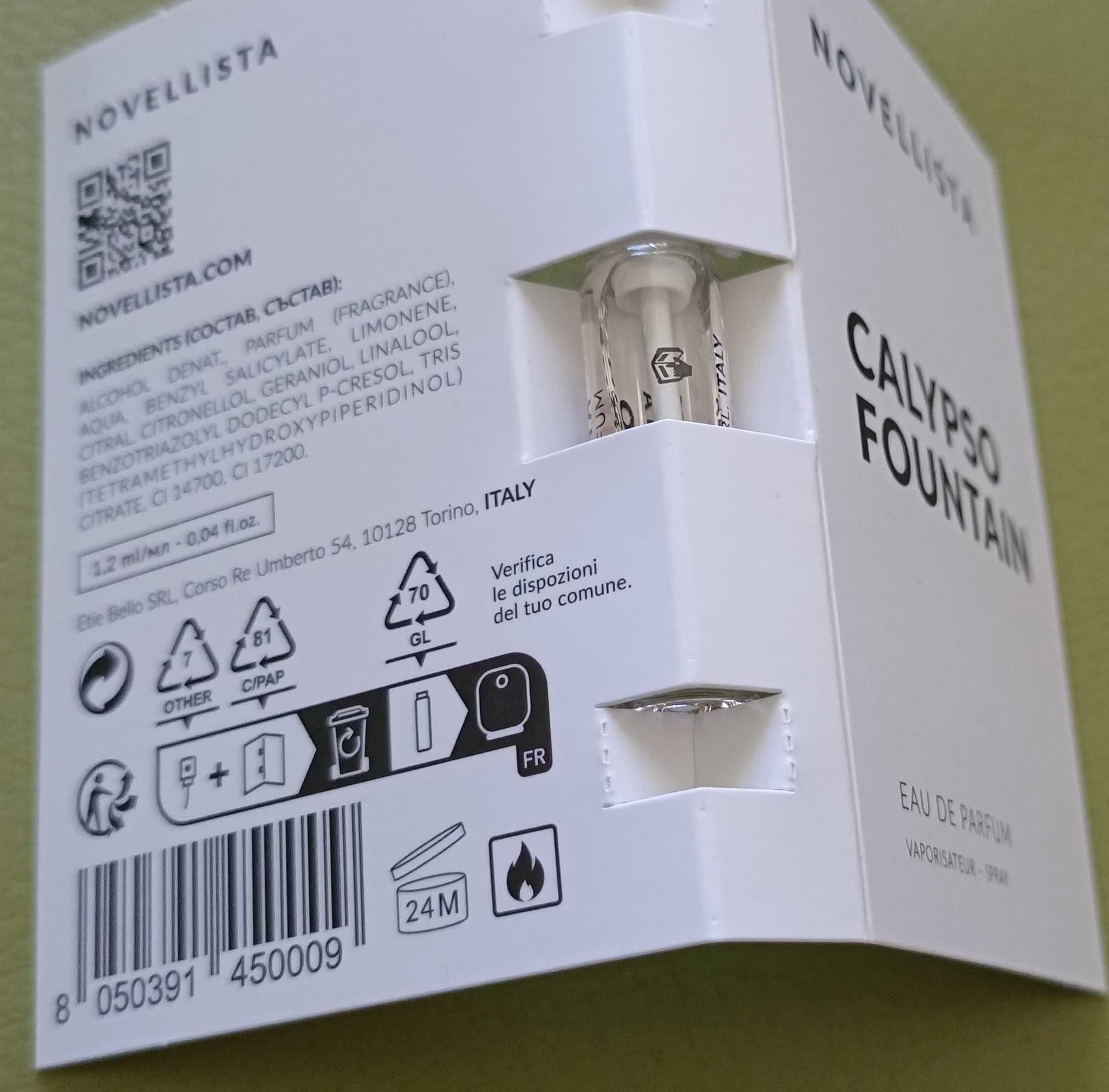 Novellista CALYPSO FOUNTAIN - Edp próbka 1,2ml