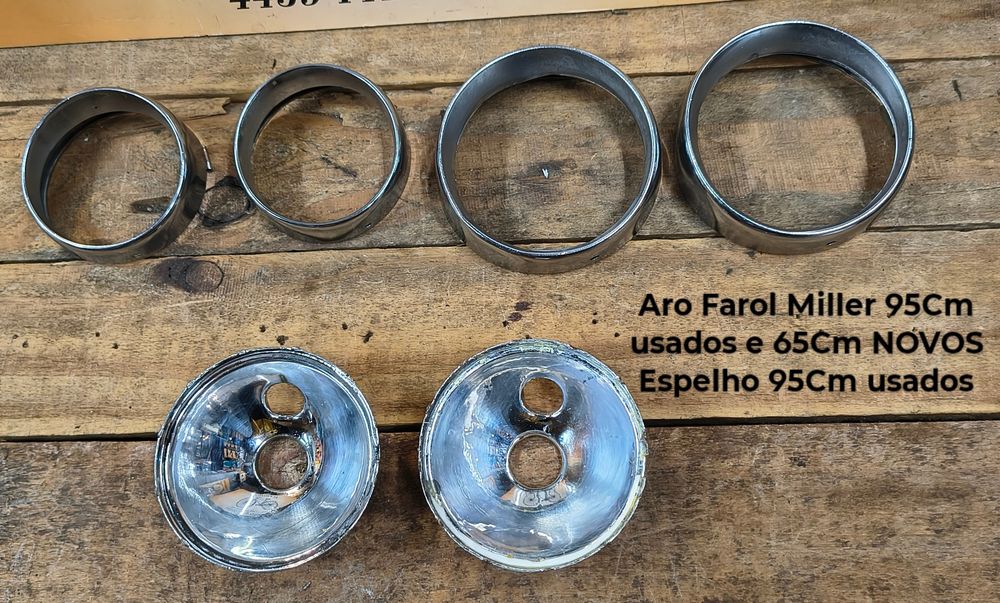 Aros farol Miller/Mil/espelhos/vidros bicicleta pasteleira
