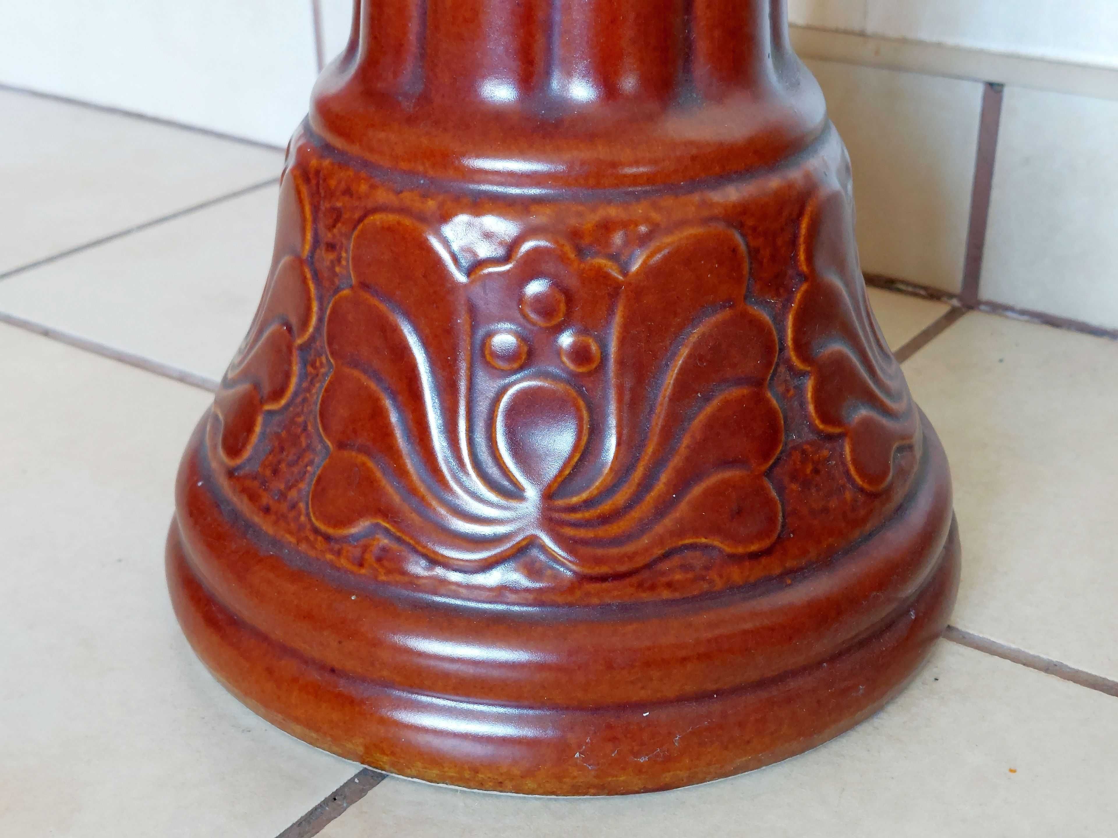Osłonka donica na kolumnie ceramika BAY KERAMIK vintage