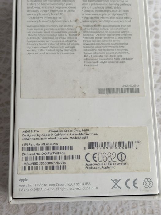 Iphone 5s 16GB uszkodzony