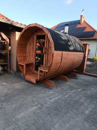 Sauna ogrodowa Beczka Kompletna z Piecem