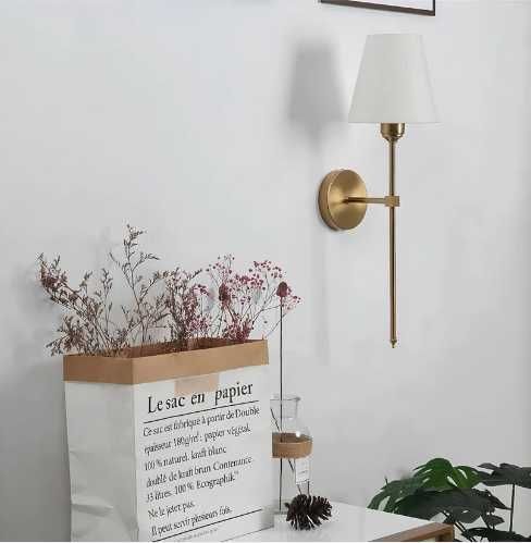 2x Candeeiro de parede Classic Elegance na cor dourado