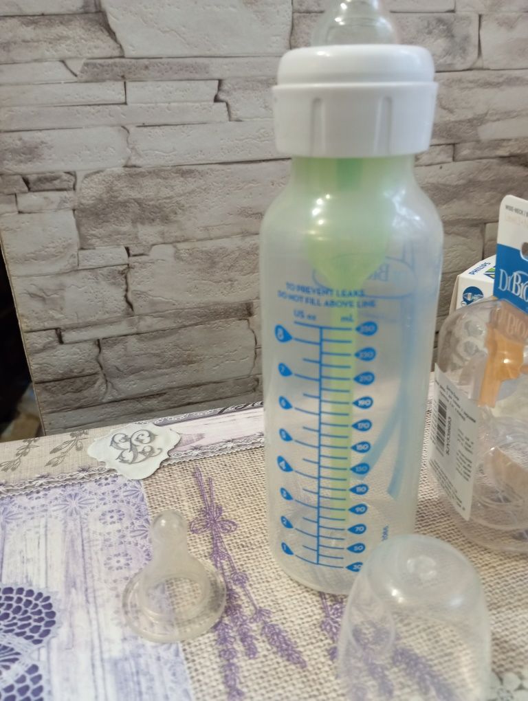 Пляшка скляна антиколікова з широким горлом Др. Браунс Dr.Browns 150мл