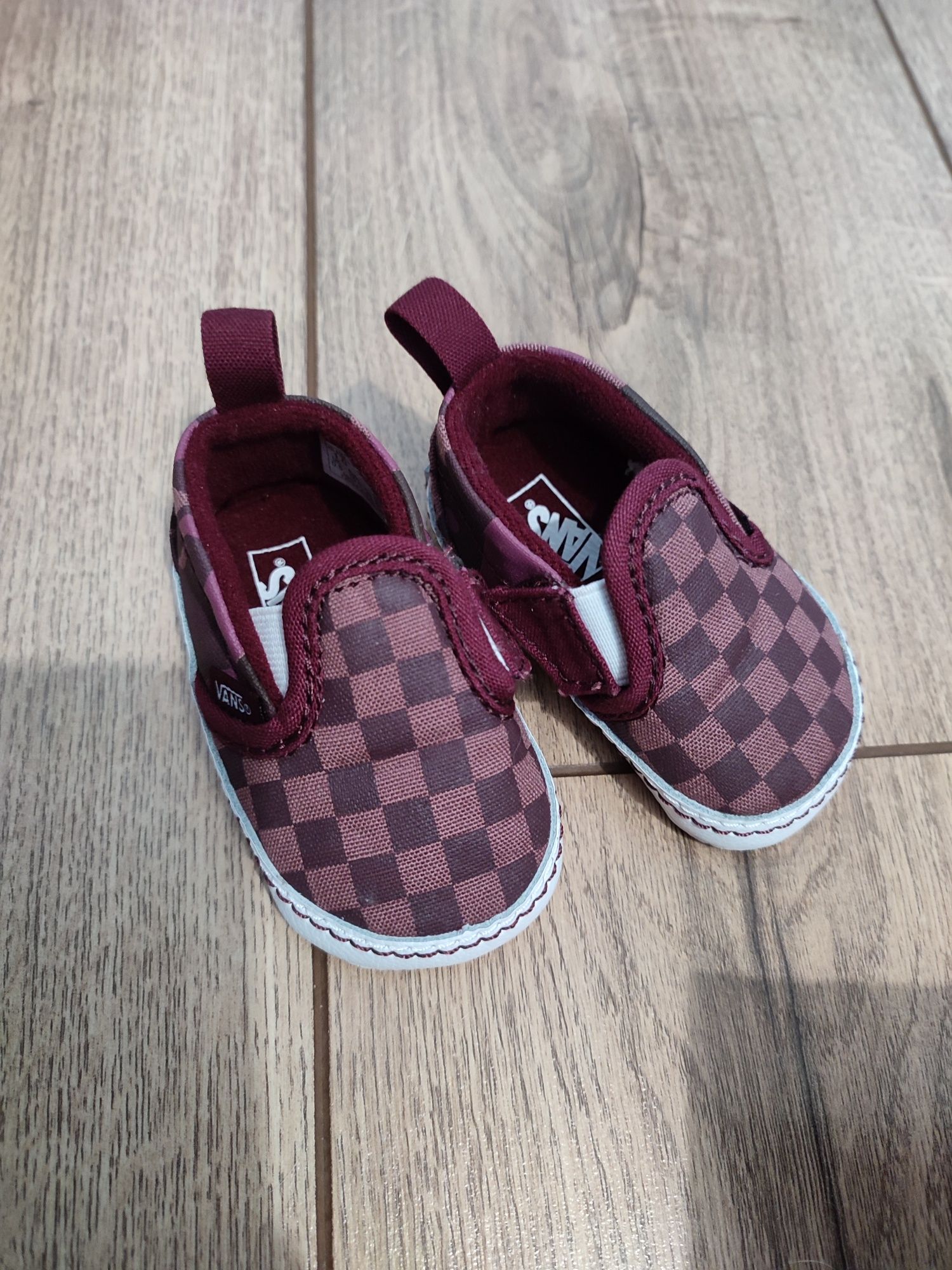 Buty niechodki Vans slip on V crib fioletowe r.16