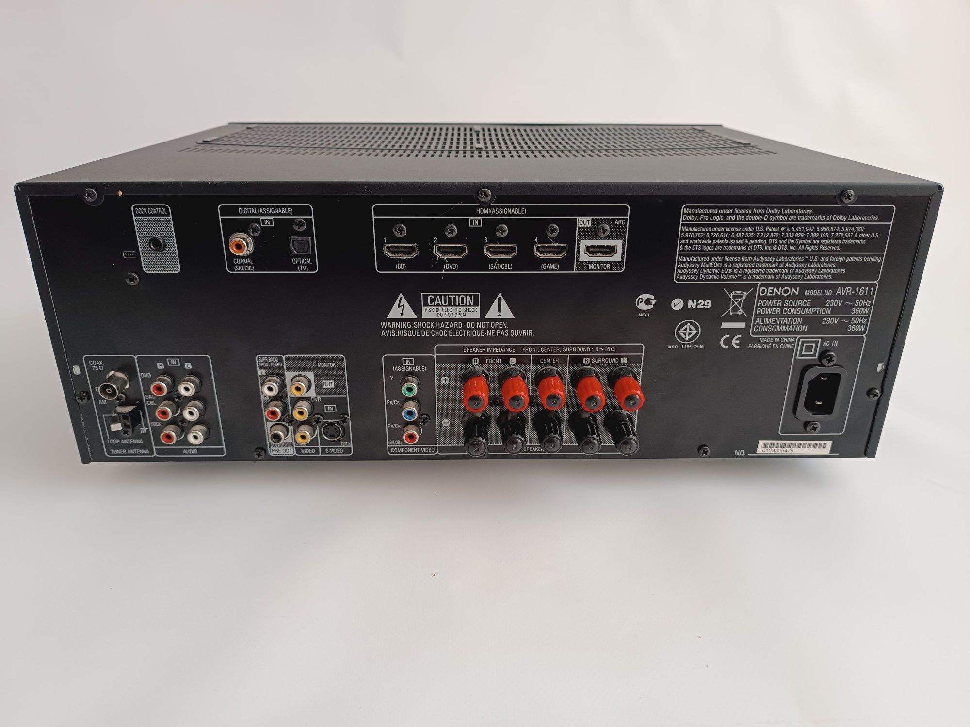 Amplituner Denon AVR-1611 stan fabryczny