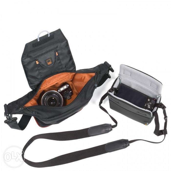 NOVO! LOWEPRO Courier 80-Bolsa Máquina Fotográfica 2 em 1! (Sony Nex)