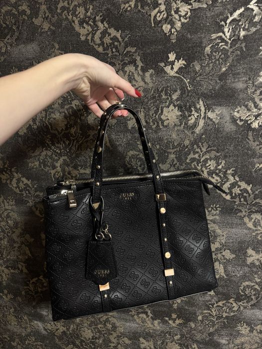 Кожаная сумка шкіряна guess