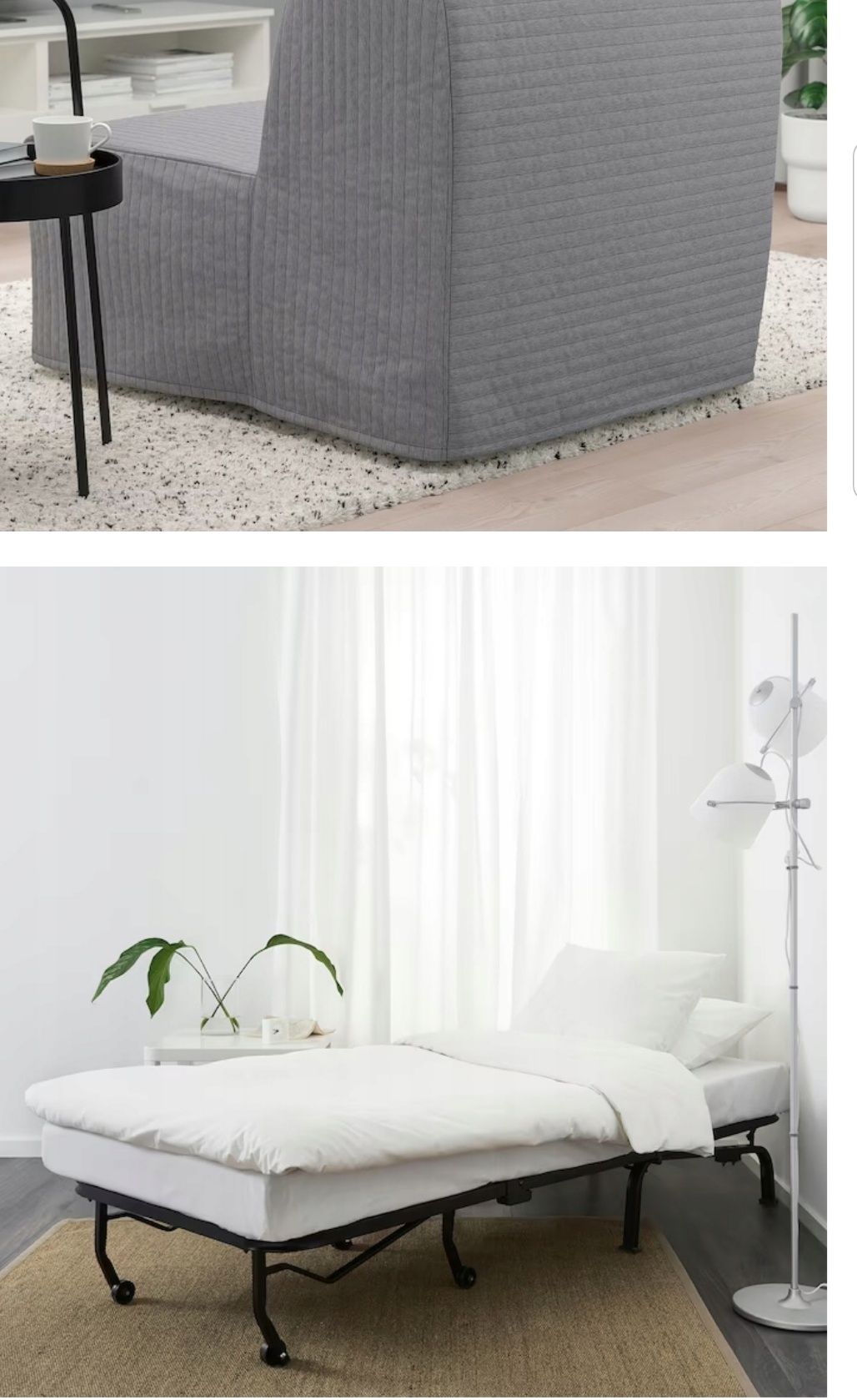 Fotel rozkladany sofa kanapa łóżko materac jak Nowy tanio