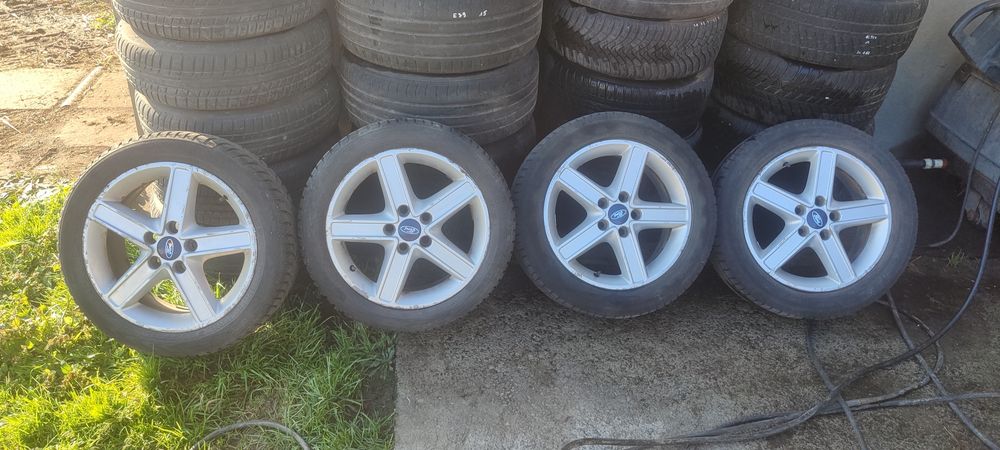 Ford Mondeo Focus 2 felgi aluminiowe + opony zimowe 16 5x108 et 52,5
