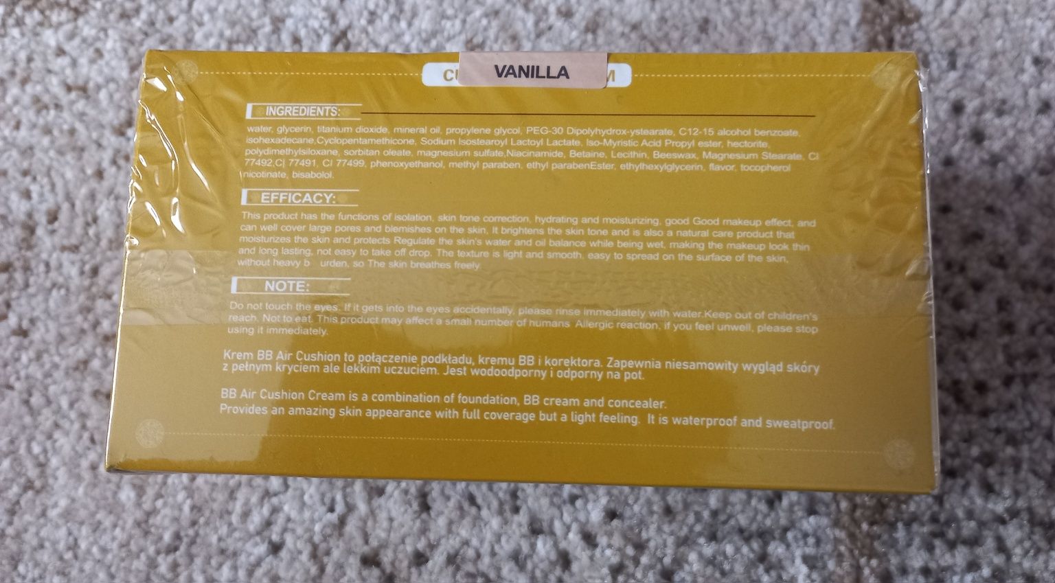 Podkład BB 120 vanilla nowy trwały do 24h